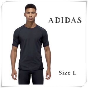 ADIDAS Techfit Compression Short sleeves Tee Shirt in Black Size L